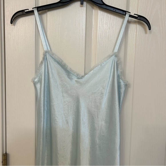 Vince Fray Edge Satin Slipdress in Sea Star Size XS - Picture 4 of 9